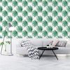 Vinilo Tapiz Tropical Hojas De Palma - Adhesivo De Pared - Revestimiento Sticker Mural Decorativo - 30x30cm