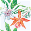 Vinilo Papel Tapiz Tropical Las Orquideas - Adhesivo De Pared - Revestimiento Sticker Mural Decorativo - 30x30cm