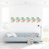 Vinilo Papel Tapiz Tropical Las Orquideas - Adhesivo De Pared - Revestimiento Sticker Mural Decorativo - 30x30cm