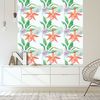 Vinilo Papel Tapiz Tropical Las Orquideas - Adhesivo De Pared - Revestimiento Sticker Mural Decorativo - 30x30cm