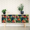 Vinilo Muebles Tropical Ganzo - Adhesivo De Pared - Revestimiento Sticker Mural Decorativo - 40x60cm