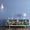 Vinilo Muebles Tropical Rattiya - Adhesivo De Pared - Revestimiento Sticker Mural Decorativo - 40x60cm