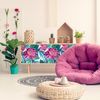 Vinilo Muebles Tropical Kyohei - Adhesivo De Pared - Revestimiento Sticker Mural Decorativo - 40x60cm