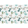 Vinilo Infantil Dinosaurios En Familia - Adhesivo De Pared - Revestimiento Sticker Mural Decorativo - 40x60cm