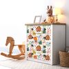 Pegatina Muebles Para Niños Animales Amantes Del Campo - Adhesivo De Pared - Revestimiento Sticker Mural Decorativo - 40x60cm