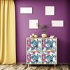 Vinilo Muebles Tropical Papeete - Adhesivo De Pared - Revestimiento Sticker Mural Decorativo - 40x60cm