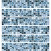 Paquete De 6 Pegatinas De Azulejos De Piso - Adhesivo Pared - Sticker Revestimiento - 90x90cm-6frisesde15x90cm