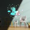 Vinilos Fosforescente Unicornio En Las Nubes - Adhesivo De Pared - Revestimiento Sticker Mural Decorativo - 90x105cm