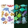 Vinilos Fosforescente Animales Marinos - Adhesivo De Pared - Revestimiento Sticker Mural Decorativo - 30x40cm