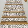 Vinilo Escalera Azulejos Cyndia X 2 - Adhesivo Pared - Sticker Revestimiento - 27cmx94.5cm-2bandesde13.5cmx94.5cm