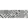 Vinilo Escalera Baldosas De Cemento Fleuria X 2 - Adhesivo Pared - Sticker Revestimiento - 26cmx90cm-2bandesde12.5cmx90cm