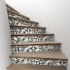 Vinilo Escalera Azulejos Tholina X 2 - Adhesivo Pared - Sticker Revestimiento - 40cmx140cm-2debandes20cmx140cm