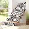 Vinilo Escalera Azulejos Jonas X 2 - Adhesivo De Pared - Revestimiento Sticker Mural Decorativo - 2tirasde12.5cmx87.5cm