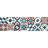 Vinilos Tubo De Subida Azulejos Niaja X 2 - Adhesivo Pared - Sticker Revestimiento - 26cmx90cm-2bandesde12.5cmx90cm