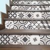 Vinilo Escalera Azulejos Hilono X 2 - Adhesivo Pared - Sticker Revestimiento - 25cmx87,5cm-2bandesde12.5cmx87.5cm