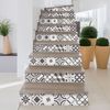 Vinilo Escalera Azulejos Hilono X 2 - Adhesivo De Pared - Revestimiento Sticker Mural Decorativo - 26cmx90cm-2bandesde12.5cmx90cm