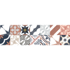 Vinilo Escalera Azulejos Rivolino X 2 - Adhesivo Pared - Sticker Revestimiento - 31cmx108.5cm-2bandesde15.5cmx108.5cm