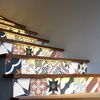 Vinilo Escalera Azulejos Rivolino X 2 - Adhesivo De Pared - Revestimiento Sticker Mural Decorativo - 2tirasde17.5cmx122.5cm