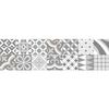 Vinilo Escalera Baldosas De Cementol Eonitina X 2 - Adhesivo Pared - Sticker Revestimiento - 30cmx105cm-2bandesde15cmx105cm