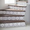 Vinilo Escalera Azulejos Orlandono X 2 - Adhesivo Pared - Sticker Revestimiento - 26cmx90cm-2bandesde12.5cmx90cm