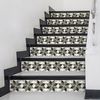 Vinilo Escalera Azulejos Ronildo X 2 - Adhesivo Pared - Sticker Revestimiento - 31cmx108.5cm-2bandesde15.5cmx108.5cm