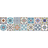Vinilos Tubo De Subida Azulejos Adornos Contemporáneos X 2 - Adhesivo Pared - Sticker Revestimiento - 38cmx133cm-2bandesde19cmx133cm