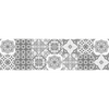 Vinilo Escalera Marrakech Tonos De Gris X 2 - Adhesivo Pared - Sticker Revestimiento - 25cmx87,5cm-2bandesde12.5cmx87.5cm