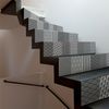 Vinilo Escalera Baldosas De Cemento Gerd X 2 - Adhesivo Pared - Sticker Revestimiento - 42cmx147cm-2bandesde21cmx147cm