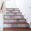 Vinilo Escalera Azulejos Ragnar X 2 - Adhesivo De Pared - Revestimiento Sticker Mural Decorativo - 2tirasde21cmx147cm