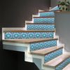 Vinilo Escalera Azulejos Simona X 2 - Adhesivo De Pared - Revestimiento Sticker Mural Decorativo - 38cmx133cm-2bandesde19cmx133cm