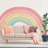 Papel Pintado Prepegado - Arcoiris Pastel Diseño - Gigante - Adhesivo Pared - Sticker Revestimiento - M-h75xl60cm