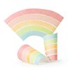 Papel Pintado Prepegado - Arcoiris Pastel Diseño - Gigante - Adhesivo Pared - Sticker Revestimiento - M-h75xl60cm