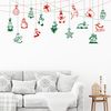 Vinilo Navidad Corona De Navidad De Hadas - Adhesivo De Pared - Revestimiento Sticker Mural Decorativo - 20x45cm