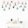 Vinilo Navidad Corona De Navidad De Hadas - Adhesivo De Pared - Revestimiento Sticker Mural Decorativo - 20x45cm