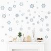 Vinilo Navidad Copos De Nieve - Adhesivo De Pared - Revestimiento Sticker Mural Decorativo - 70x95cm