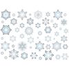 Vinilo Navidad Copos De Nieve - Adhesivo De Pared - Revestimiento Sticker Mural Decorativo - 70x95cm