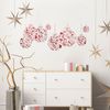 Vinilo Navidad Bolas Rojas De Navidad - Adhesivo De Pared - Revestimiento Sticker Mural Decorativo - 70x80cm