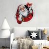 Vinilo Navidad Santa Claus Design - Adhesivo De Pared - Revestimiento Sticker Mural Decorativo - 115x110cm