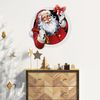 Vinilo Navidad Santa Claus Design - Adhesivo De Pared - Revestimiento Sticker Mural Decorativo - 125x120cm