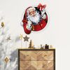 Vinilo Navidad Santa Claus Design - Adhesivo De Pared - Revestimiento Sticker Mural Decorativo - 30x30cm