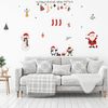 Vinilo Navidad Elementos De Santa Claus Y Navidad - Adhesivo De Pared - Revestimiento Sticker Mural Decorativo - 120x160cm