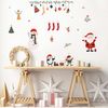 Vinilo Navidad Elementos De Santa Claus Y Navidad - Adhesivo De Pared - Revestimiento Sticker Mural Decorativo - 120x160cm