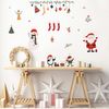 Vinilo Navidad Elementos De Santa Claus Y Navidad - Adhesivo De Pared - Revestimiento Sticker Mural Decorativo - 20x25cm