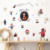 Vinilos Niño Fiesta De Animales De Navidad - Adhesivo De Pared - Revestimiento Sticker Mural Decorativo - 70x90cm