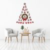 Vinilo Navidad Arbol De Navidad Navidad - Adhesivo De Pared - Revestimiento Sticker Mural Decorativo - 100x115cm