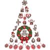 Vinilo Navidad Arbol De Navidad Navidad - Adhesivo De Pared - Revestimiento Sticker Mural Decorativo - 20x25cm