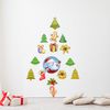 Vinilo Navidad Todos Los Artículos De Navidad - Adhesivo De Pared - Revestimiento Sticker Mural Decorativo - 30x45cm