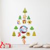 Vinilo Navidad Todos Los Artículos De Navidad - Adhesivo De Pared - Revestimiento Sticker Mural Decorativo - 70x105cm