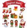 Vinilo Navidad Decoración Joyeux Noël - Adhesivo De Pared - Revestimiento Sticker Mural Decorativo - 85x70cm