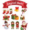 Vinilo Navidad Decoración Joyeux Noël - Adhesivo De Pared - Revestimiento Sticker Mural Decorativo - 95x80cm